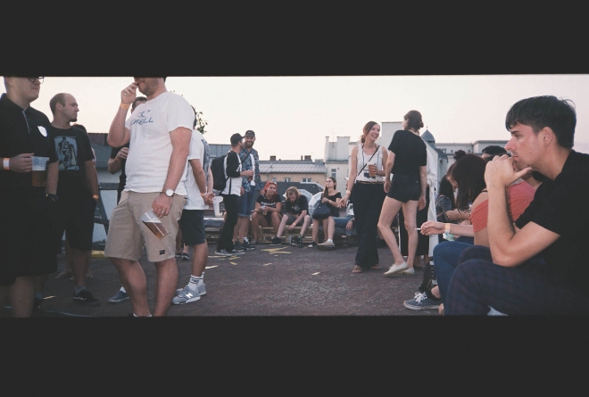 32 Banket Ostrava Dock rooftop party